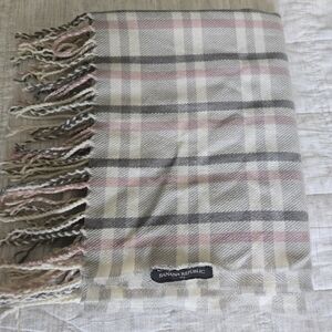 Banana Republic Plaid Fringe Scarf